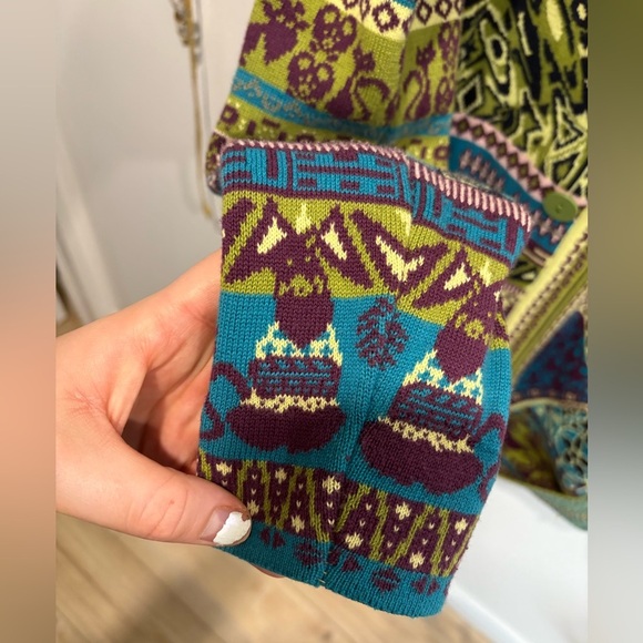 LIKE NEW- KOOI KNITWEAR - 100% cotton Zip Up Sweater - Picture 9 of 12